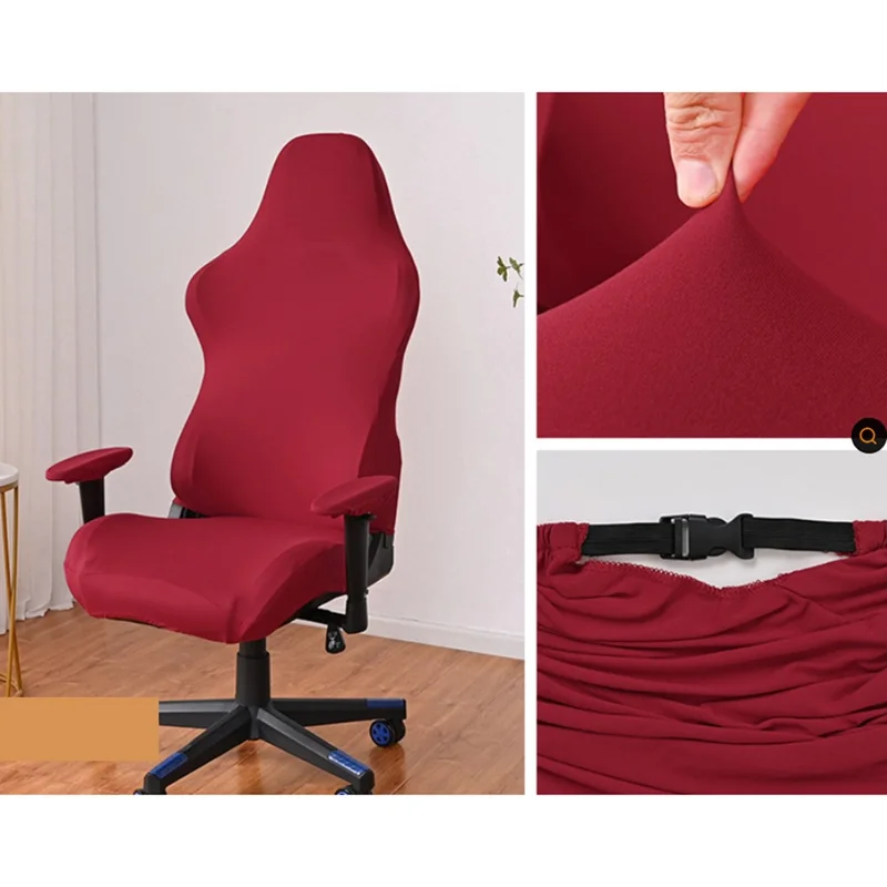 Set di Copricuscino per Sedia da Gioco Antipolvere in Morbido Tessuto Elasticizzato - Rosso