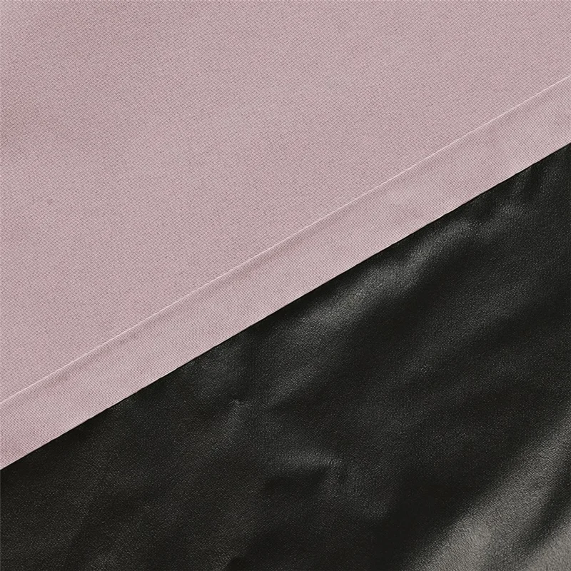 3Pcs 132 x 210cm Curtains Set Blackout Curtains Drapes for Living Room Bedroom - 2Pcs Pink + 1Pc White