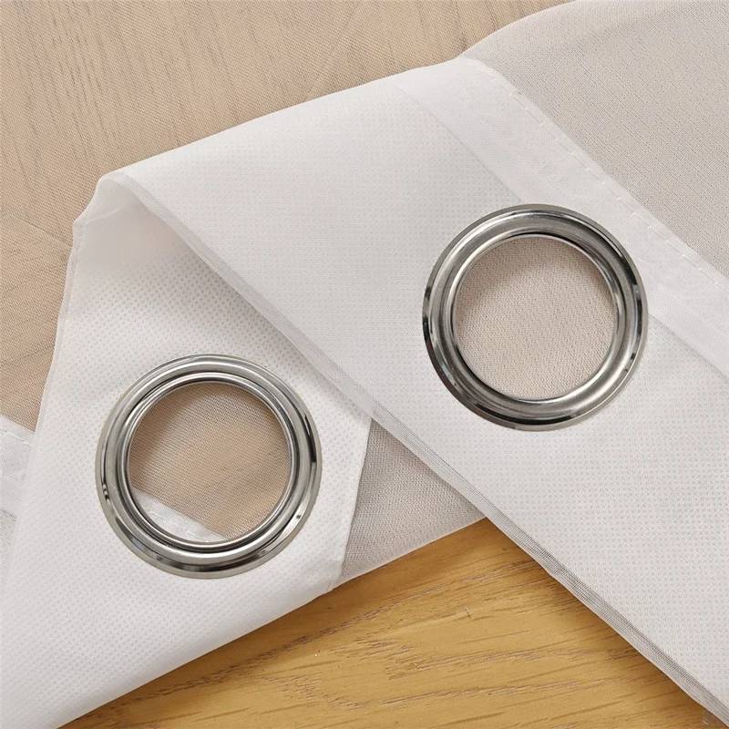 3Pcs 132 x 240cm Curtains Set Blackout Curtains Drapes for Living Room Bedroom - 2Pcs Pink + 1Pc White