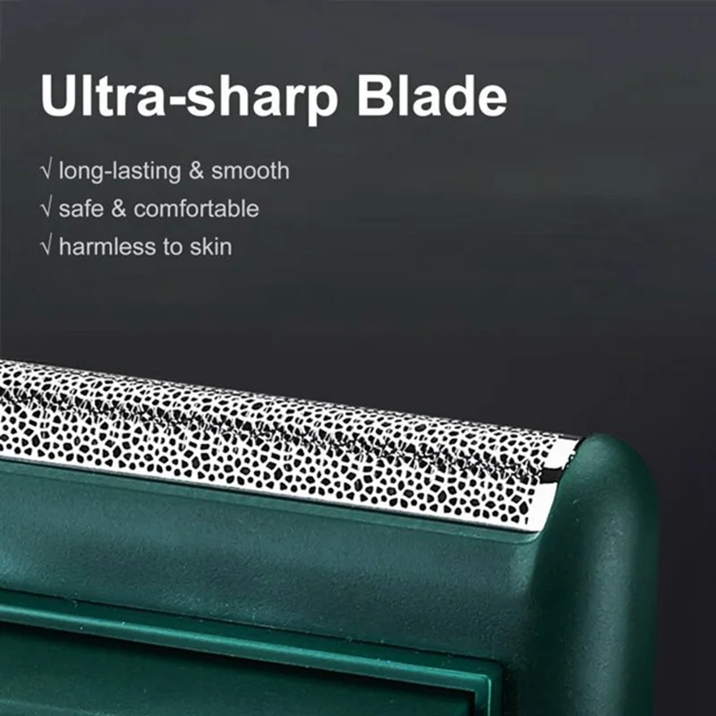 VGR V-390 Portable Electric Shaver for Men Waterproof USB Rechargeable Mini Razor - Green