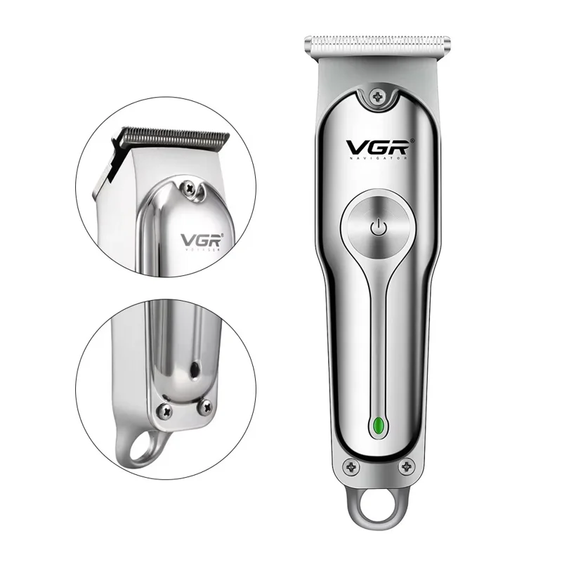 VGR V-071 Professional Hair Clipper Dual Speed Low Noise USB Rechargeable T-Blade Hair Trimmer
