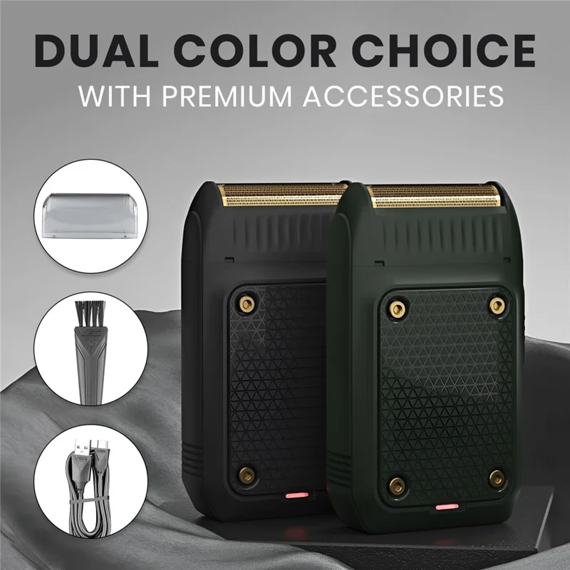 VGR V-353 Mini Electric Shaver for Men USB Rechargeable Portable Reciprocating Razor for Home Travel - Black