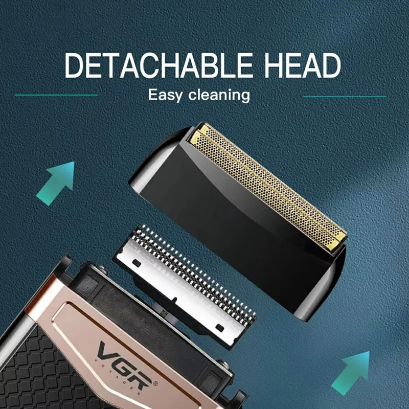 VGR V-331 Portable Electric Shaver Floating Head USB Rechargeable Pocket Razor for Men