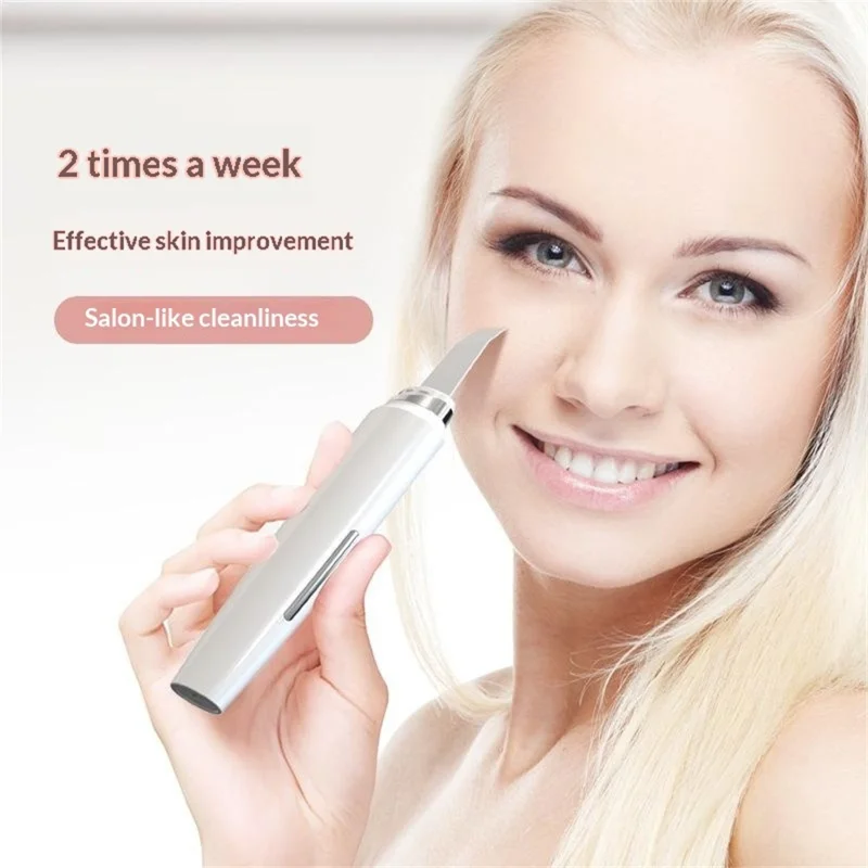 HX-02 Hudskraber med LCD-skærm Ansigtrensning Enhed Porerenser Sortepuntfjerner - Hvid