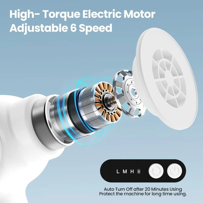 C2 Electric Foot Callus Remover 2 in 1 Portable Pedicure Tool Dead Skin Remover Nail File 6 Speed Adjustable - Black