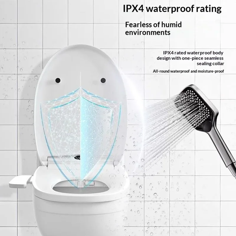Siège de toilette intelligent avec chauffage instantané, lavage et séchage, couvercle de toilette domestique avec panneau de commande bilingue - Prise UE