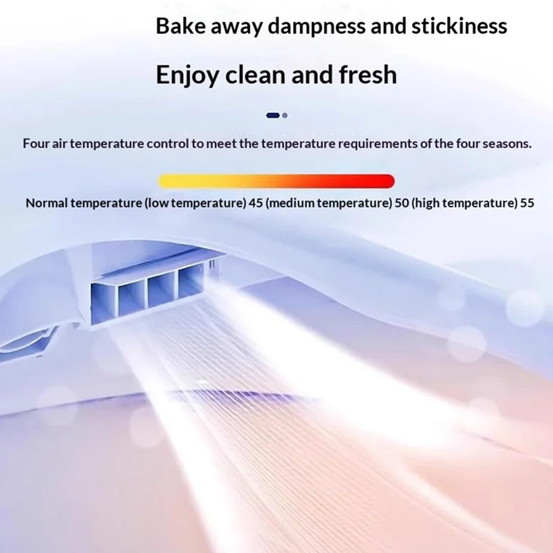 Siège de toilette intelligent avec chauffage instantané, lavage et séchage, couvercle de toilette domestique avec panneau de commande bilingue - Prise UE