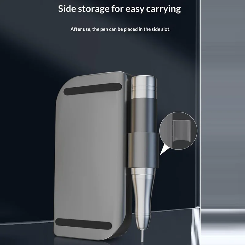 HX-102 Nail Grinder Portable High Speed Electric Nail File Professional Manicure Remover with LCD Screen Display - Grey