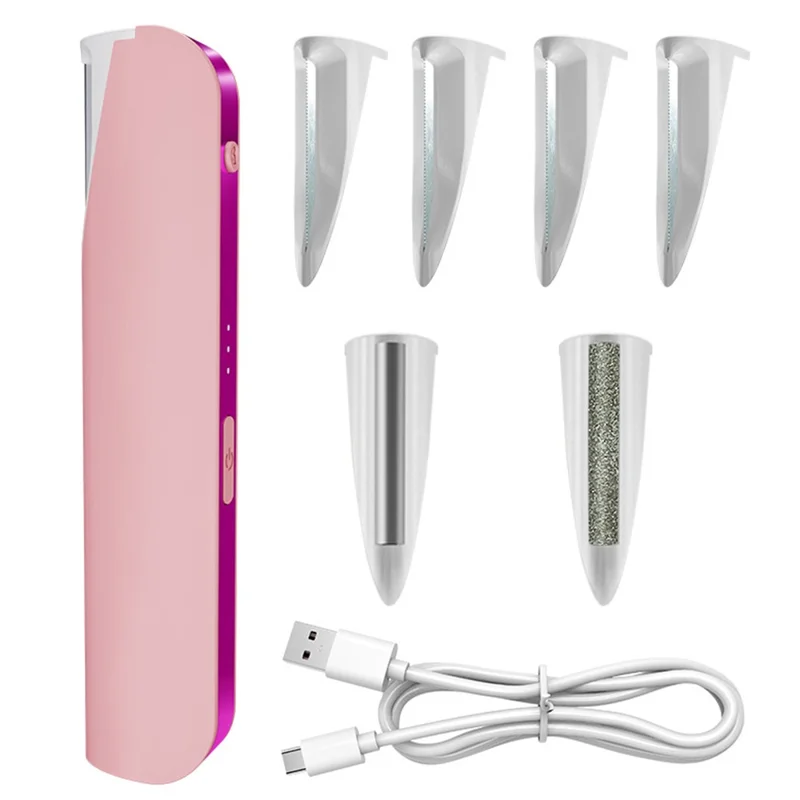 HX-105 Multi Function Hair Remover For Women Electric Epilator 2 in 1 Skin Exfoliation Shaving Razor - Pink
