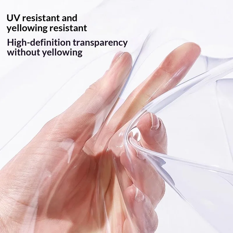 100 x 210cm Magnetic Screen Door Curtain Transparent TPU Door Mesh Mosquito Net - Grey