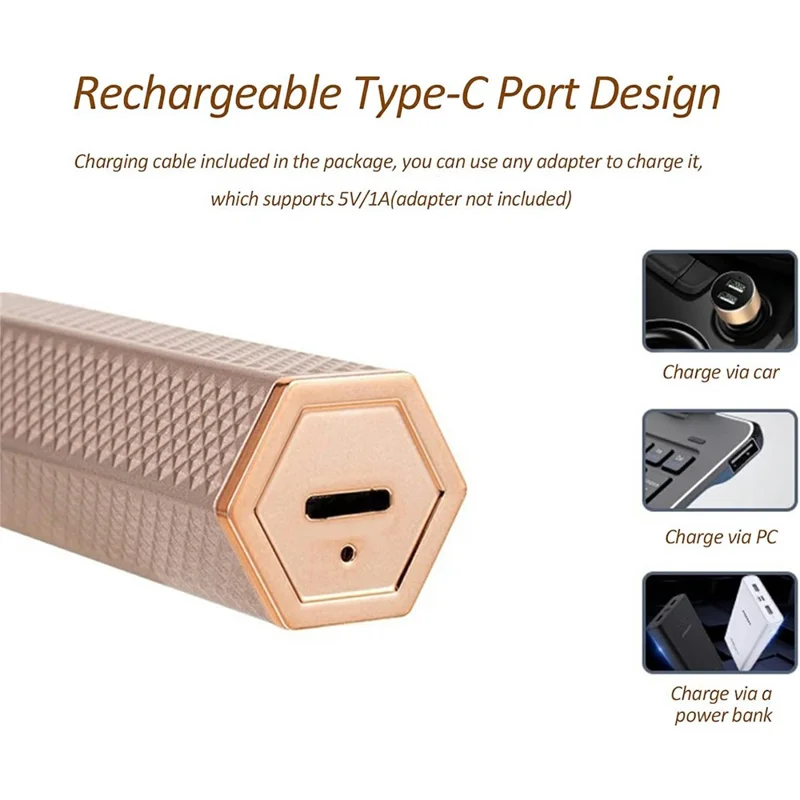 4 in 1 Electric Eyebrow Trimmer Hair Remover for Women Lipstick Design Epilator Depilatory Device