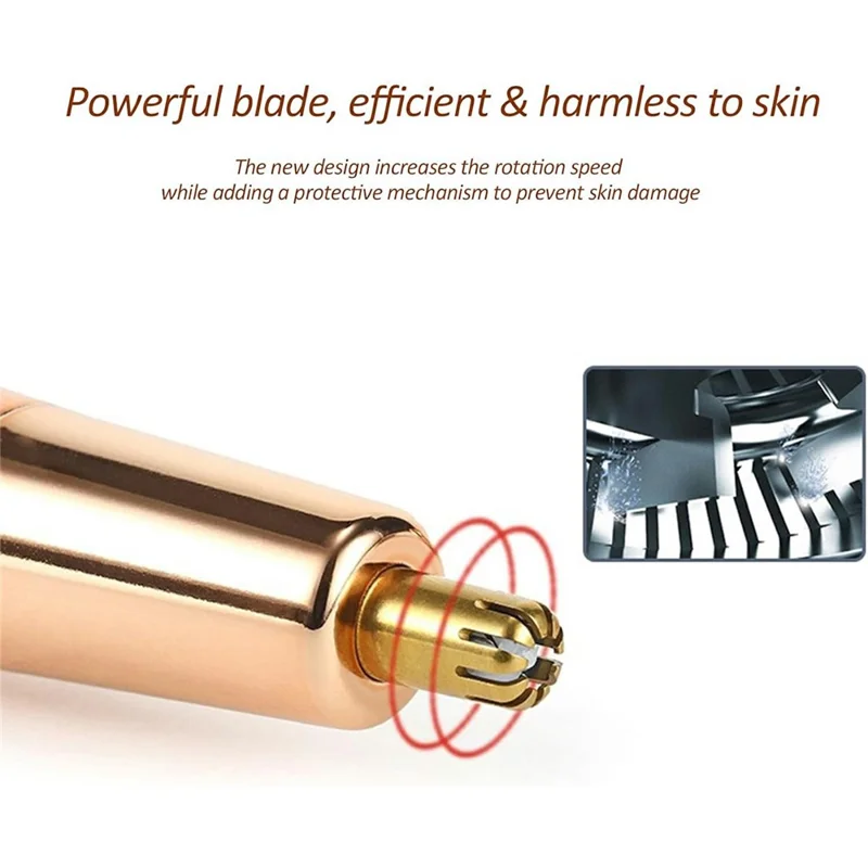 4 in 1 Electric Eyebrow Trimmer Hair Remover for Women Lipstick Design Epilator Depilatory Device