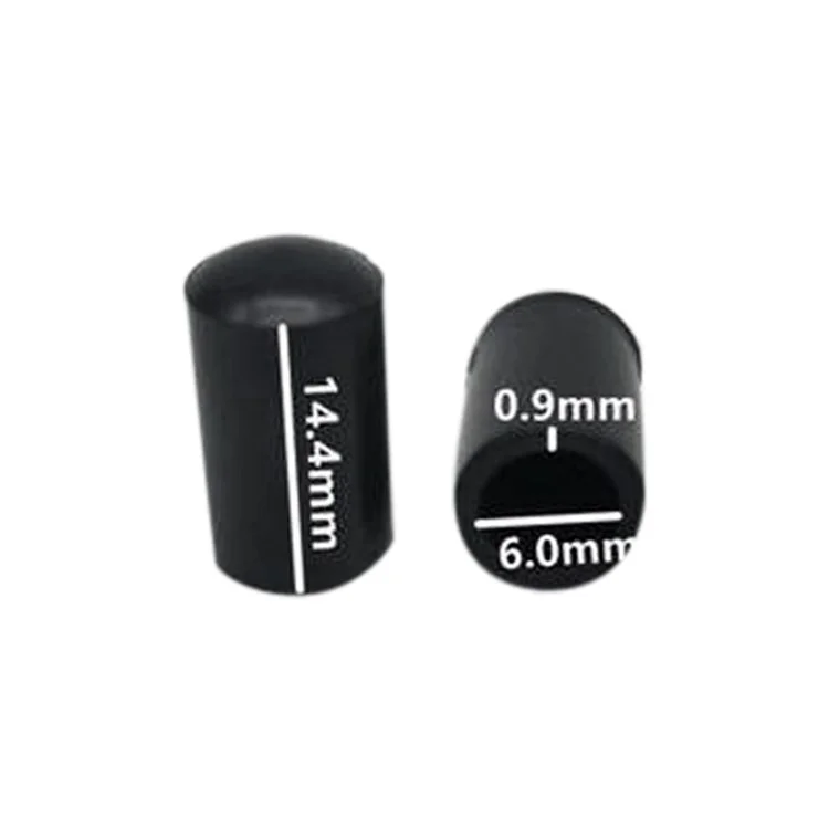40Pcs 6mm Round Scratch Resistant PVC Furniture Leg Covers Non-Slip Chair Leg End Cap Cover Table Feet Cap Floor Protector Pads - Black