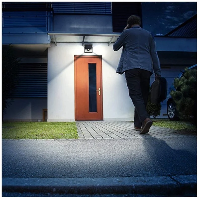 40-LED Solar Powered Motion Sensor Wall Light IP65 Waterproof Outdoor Garden Yard Lamp