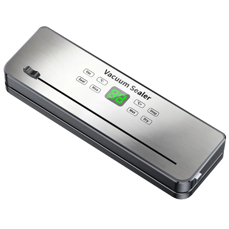 818 Многофункциональный вакуумный упаковщик, машина для упаковки продуктов, сухое и влажное использование, запечатывающее устройство с 10 вакуумными пакетами - штекер ЕС
