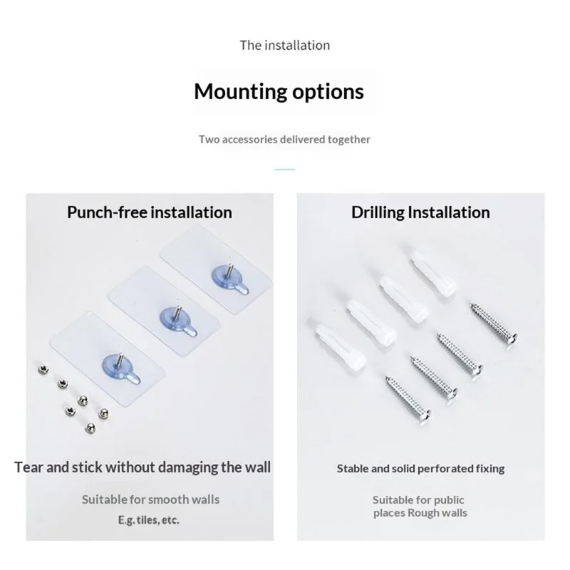 INTERHASA! E51018 Portarrollos de Papel Higiénico Impermeable para Montaje en Pared, Soporte para Rollo Jumbo - Blanco