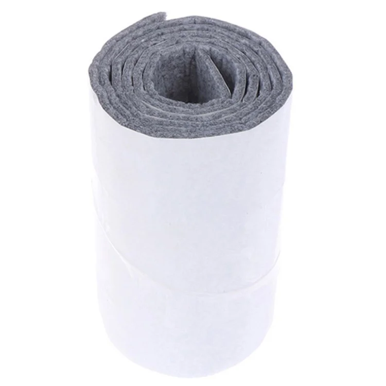 1 Rollo de 10x100cm Protectores de Suelo Resistentes al Rayado para Patas de Silla con Almohadillas de Fieltro Autoadhesivas, Pads de Muebles Antideslizantes para Mesas, Sillas, Camas y Sofás - Gris Claro