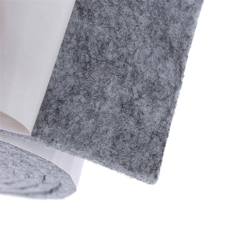1 Rollo de 10x100cm Protectores de Suelo Resistentes al Rayado para Patas de Silla con Almohadillas de Fieltro Autoadhesivas, Pads de Muebles Antideslizantes para Mesas, Sillas, Camas y Sofás - Gris Claro
