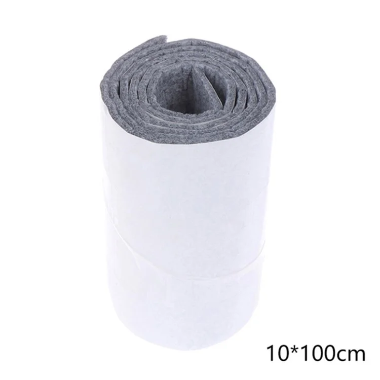 1 Rollo de 10x100cm Protectores de Suelo Resistentes al Rayado para Patas de Silla con Almohadillas de Fieltro Autoadhesivas, Pads de Muebles Antideslizantes para Mesas, Sillas, Camas y Sofás - Gris Claro