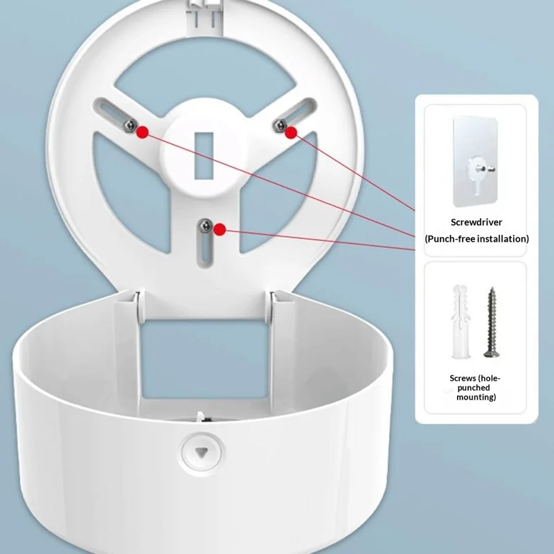 INTERHASA! E1008 Portarrollos de Pared Impermeable sin Perforación, Soporte para Rollo Jumbo - Dorado