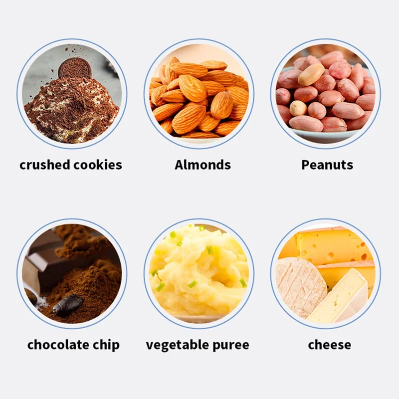 Macinaalimenti Manuale a Manovella Multifunzione, Tritacarne Manuale, Tritanoci, Grattugia per Formaggio con 5 Lame (Certificato FDA) - Bianco