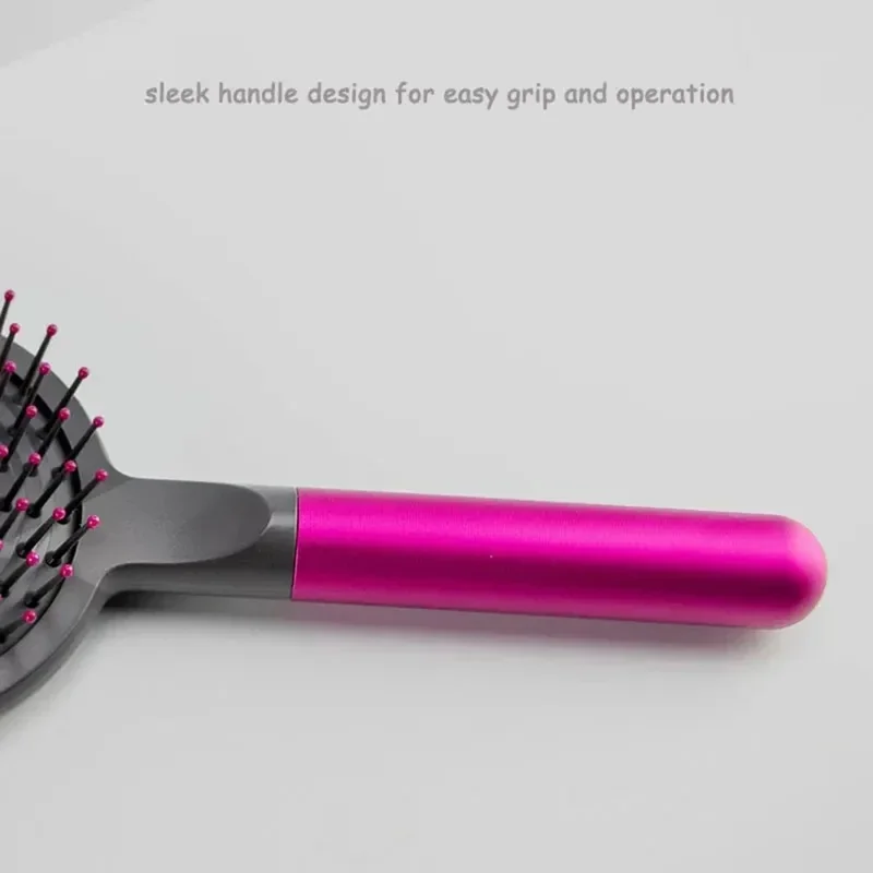 2PCS  /  Set Air Cushion Hair Brush Scalp Massage Comb Detangling Anti Static with Wide Tooth Comb - Rose