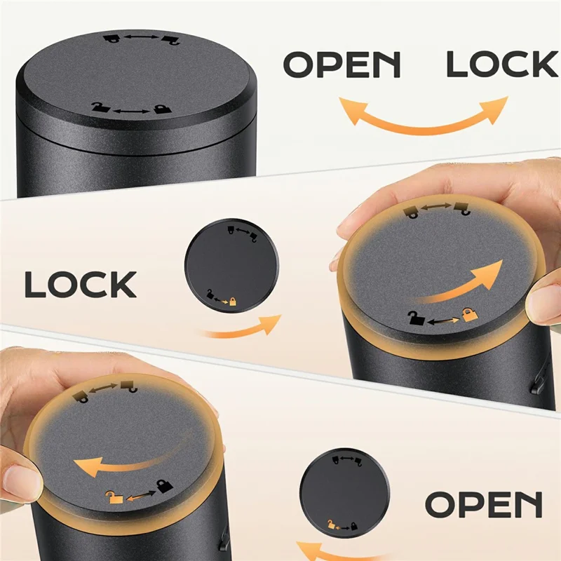 Molinillo Eléctrico de Sal y Pimienta 2 en 1, Molinillo Doble Cámara para Cocina y Cocina - Negro