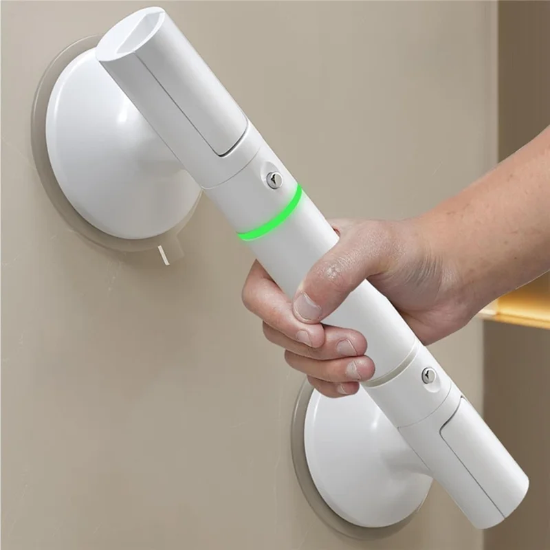 45CM Extended Sucker Armrest Bathroom Safety Grab Bar For Elderly Toilet Anti Slip Handle - White