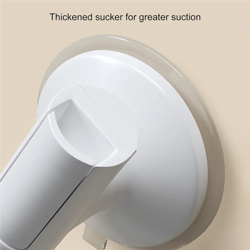 35CM Suction Cup Armrest Bathroom Safety Grab Bar For Elderly Toilet Anti Slip Handle - White