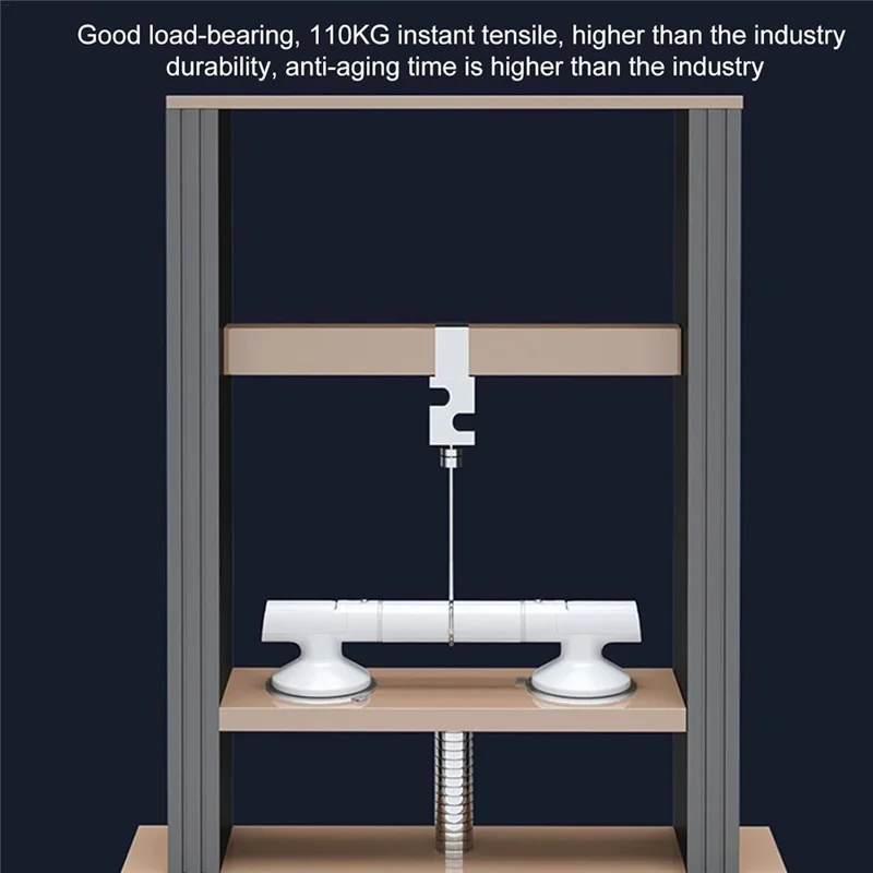 35CM Suction Cup Armrest Bathroom Safety Grab Bar For Elderly Toilet Anti Slip Handle - White