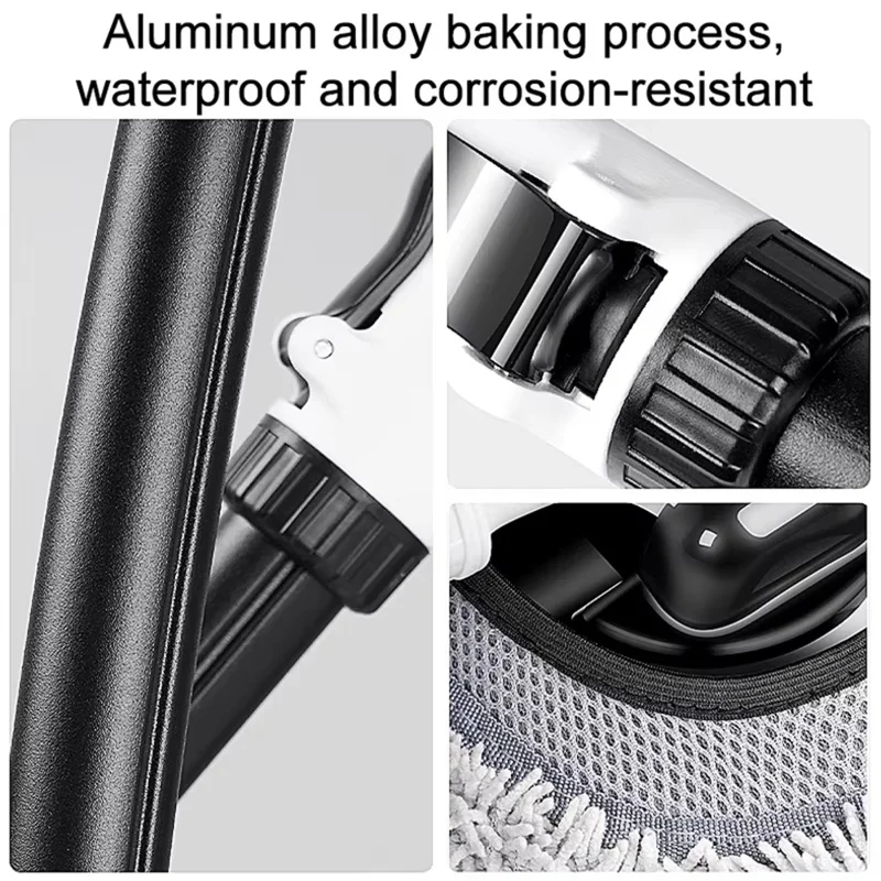 Brosse de nettoyage courbée pour voiture, poignée télescopique avec courbure de 15 degrés, balai de nettoyage pour voiture - Orange