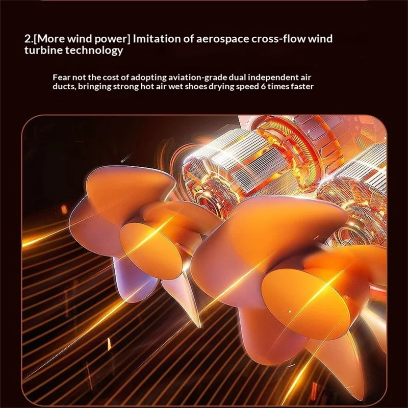 4-х головной многофункциональный сушильщик для обуви, домашняя сушилка для обуви и носков, для использования в помещении - штекер ЕС