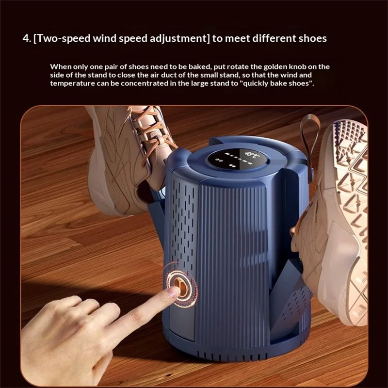 4-х головной многофункциональный сушильщик для обуви, домашняя сушилка для обуви и носков, для использования в помещении - штекер ЕС