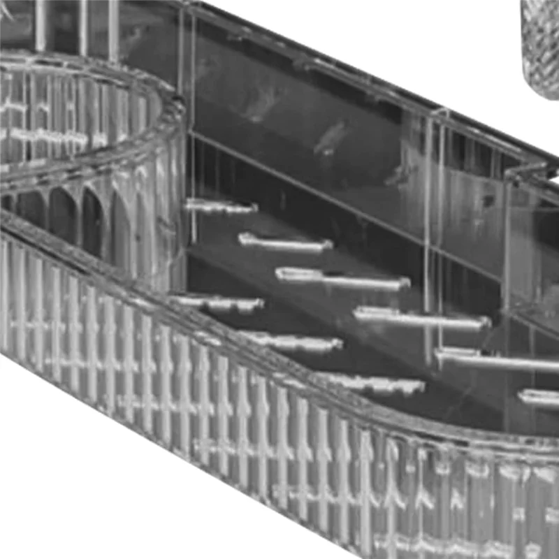 Portachampú Estante de Baño con Ventosa Montado en Pared Estante para Ducha sobre Grifo Soporte para Lavabo - Transparente