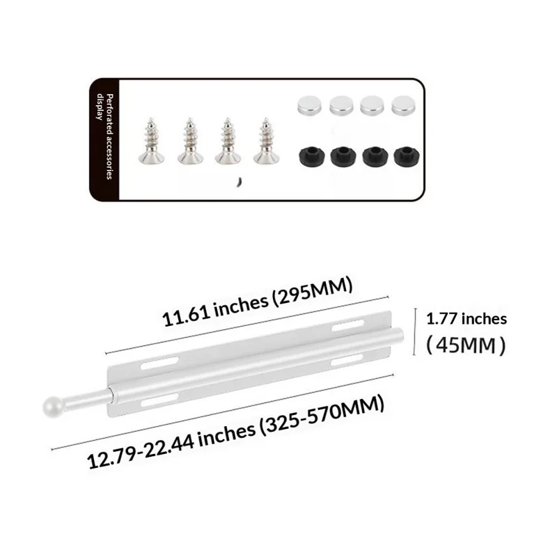 Настенная полка-органайзер для шкафа из углеродистой стали, экономия места, выдвижная вешалка для одежды — белая