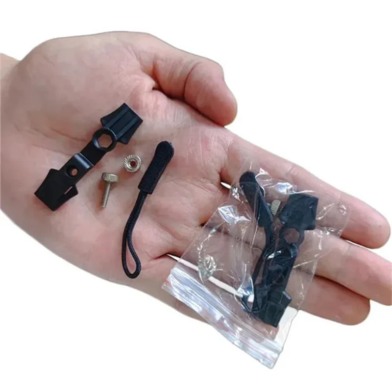 Size S Detachable Zipper Pull Replacement for Luggage Bags Backpack Clothes Zipper Slider Repair Kit - Black