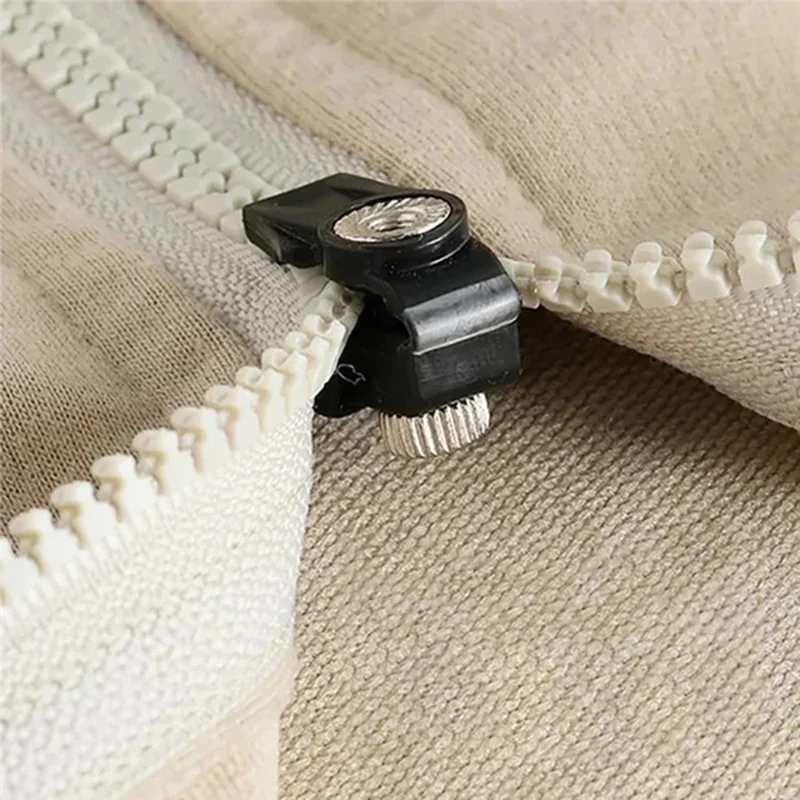 Size S Detachable Zipper Pull Replacement for Luggage Bags Backpack Clothes Zipper Slider Repair Kit - Black