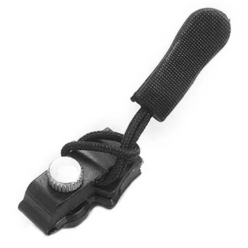 Size M Detachable Zipper Pull Replacement for Luggage Bags Backpack Clothes Zipper Slider Repair Kit - Black