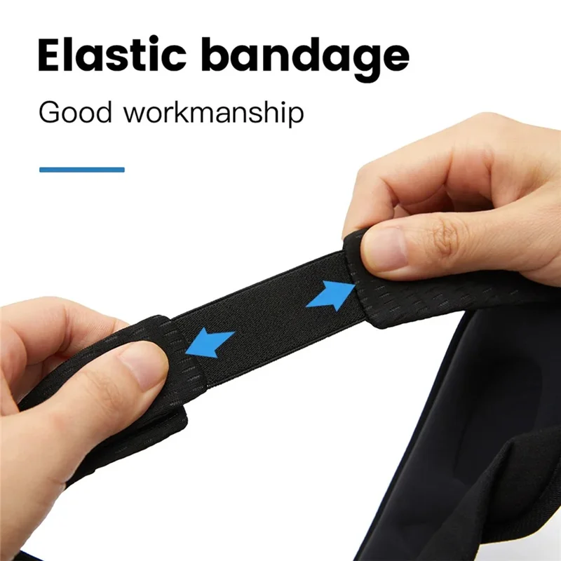 3D Sleep Eye Mask Breathable Mesh Light Blocking Adjustable Strap Ergonomic Eye Mask - Black