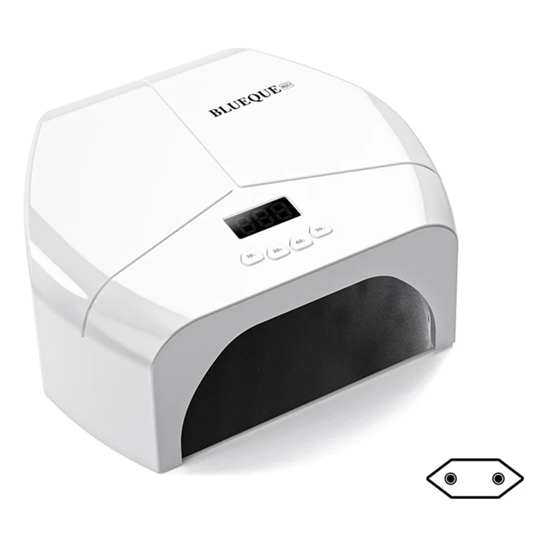 BLUEQUE L8 72 LEDs UV LED Nail Lamp 298W Infrared Sensor Nail Dryer Light with Timer, Style B / EU Plug - White