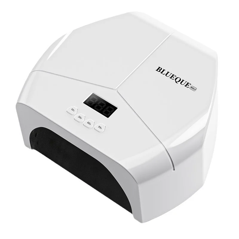 BLUEQUE L8 72 LEDs UV LED Nail Lamp 298W Infrared Sensor Nail Dryer Light with Timer, Style B / EU Plug - White