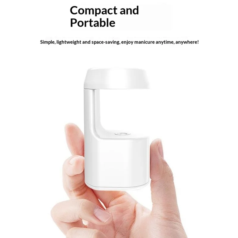 BLUEQUE MINI-1 Mini Secador Portátil para Unhas 36W LED com Temporizador para Cura de Verniz em Gel - Branco