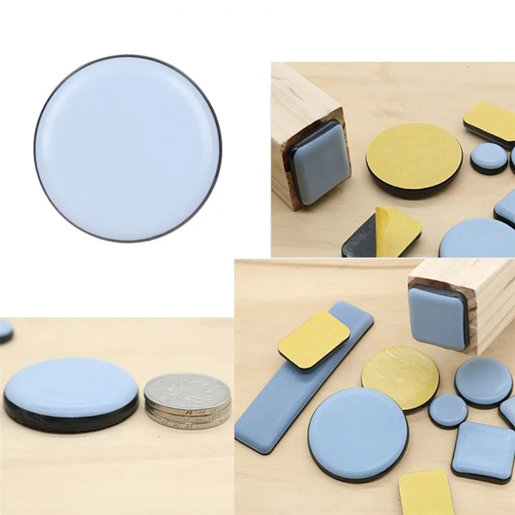 Set da 4 pezzi di 40 mm Protezioni per gambe di tavoli e sedie Adesive Antiscivolo in Gomma per Mobili