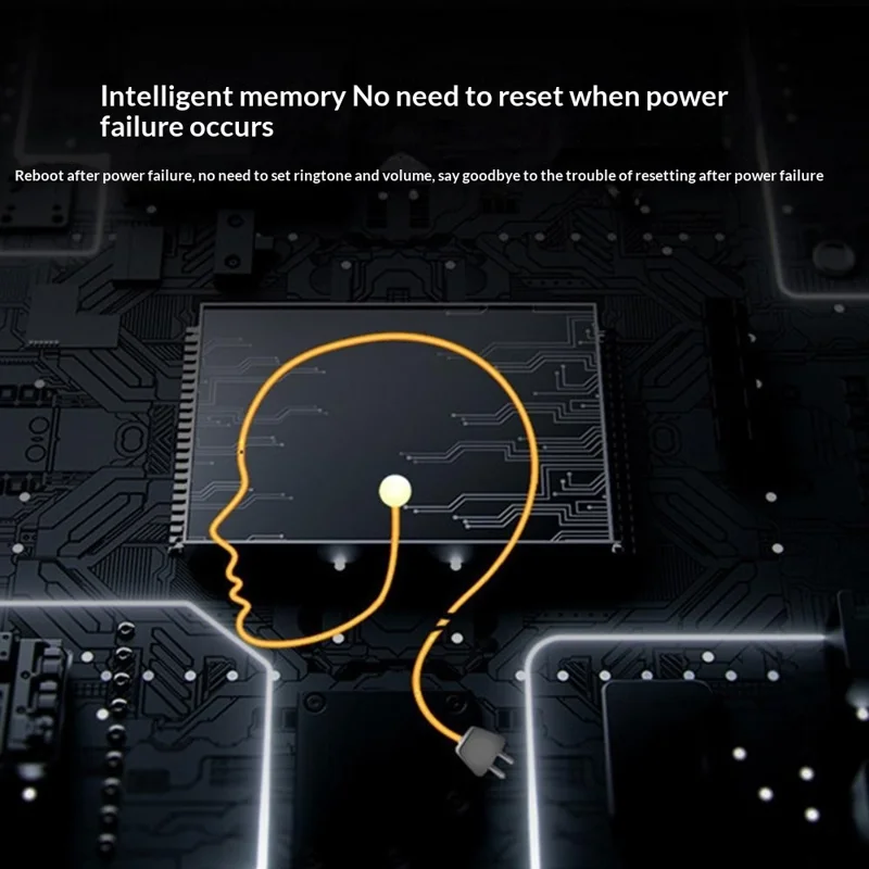 301 Campanello Wireless Autoalimentato 38 Melodie 4 Livelli di Volume Campanello per Porta Spina UE, 1 Trasmettitore + 1 Ricevitore - Bianco