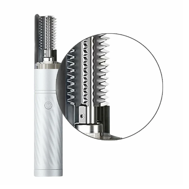 Electric Fish Scaler Machine Cordless Waterproof Automatic Fish Scale Remover - White