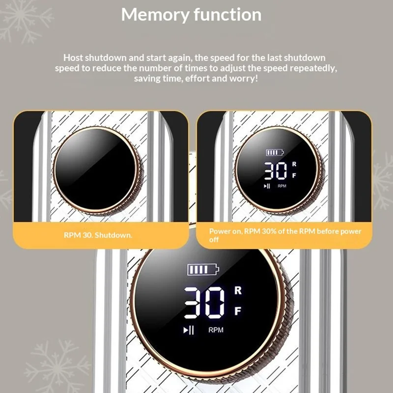 BLUEQUE BQ-111 Electric Nail Drill 35000RPM Memory Function Low Noise Portable Nail File for Manicure - White