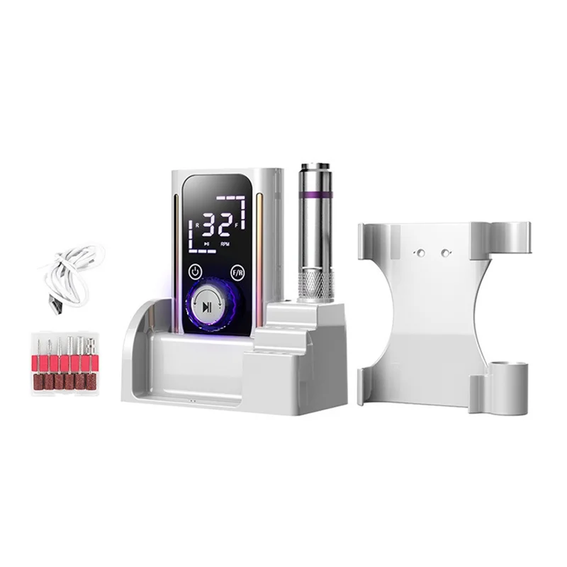 BLUEQUE BQ-112 Electric Nail Drill Machine 45000 RPM Rechargeable Manicure File with Memory Function