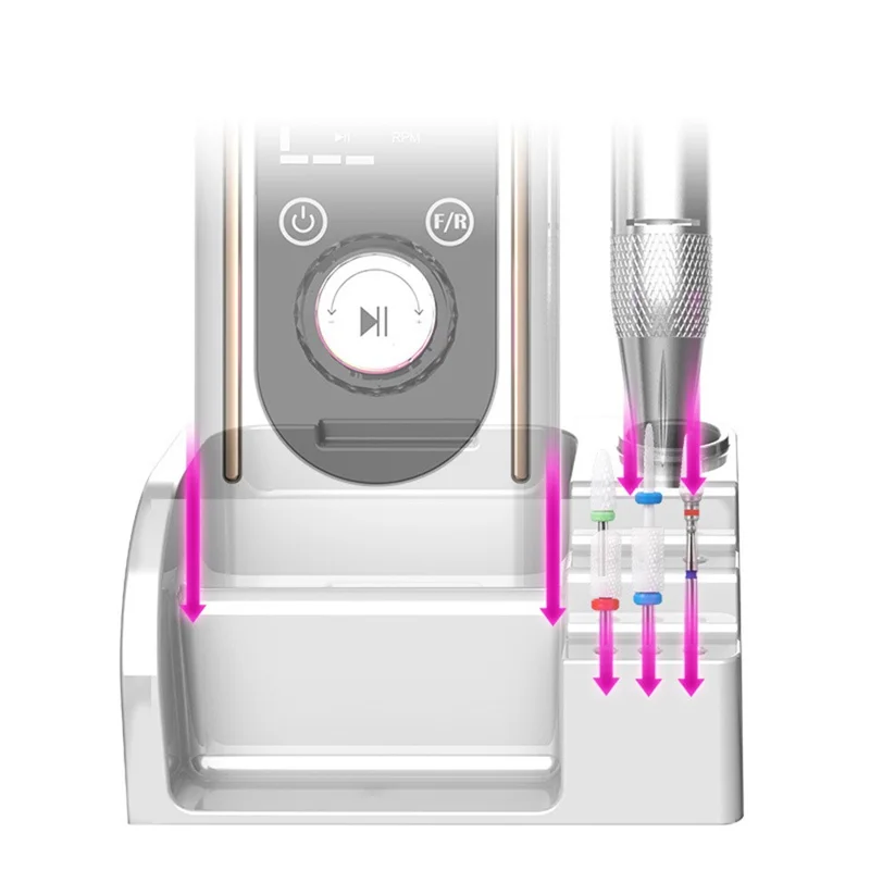 BLUEQUE BQ-112 Electric Nail Drill Machine 45000 RPM Rechargeable Manicure File with Memory Function