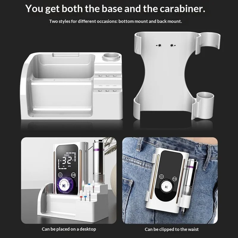 BLUEQUE BQ-112 Electric Nail Drill Machine 45000 RPM Rechargeable Manicure File with Memory Function