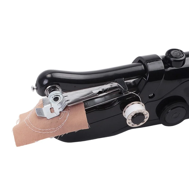 Macchina per cucire 101 portatile mini elettrica con 3 modalità per creazioni domestiche, con cavo USB - Nero